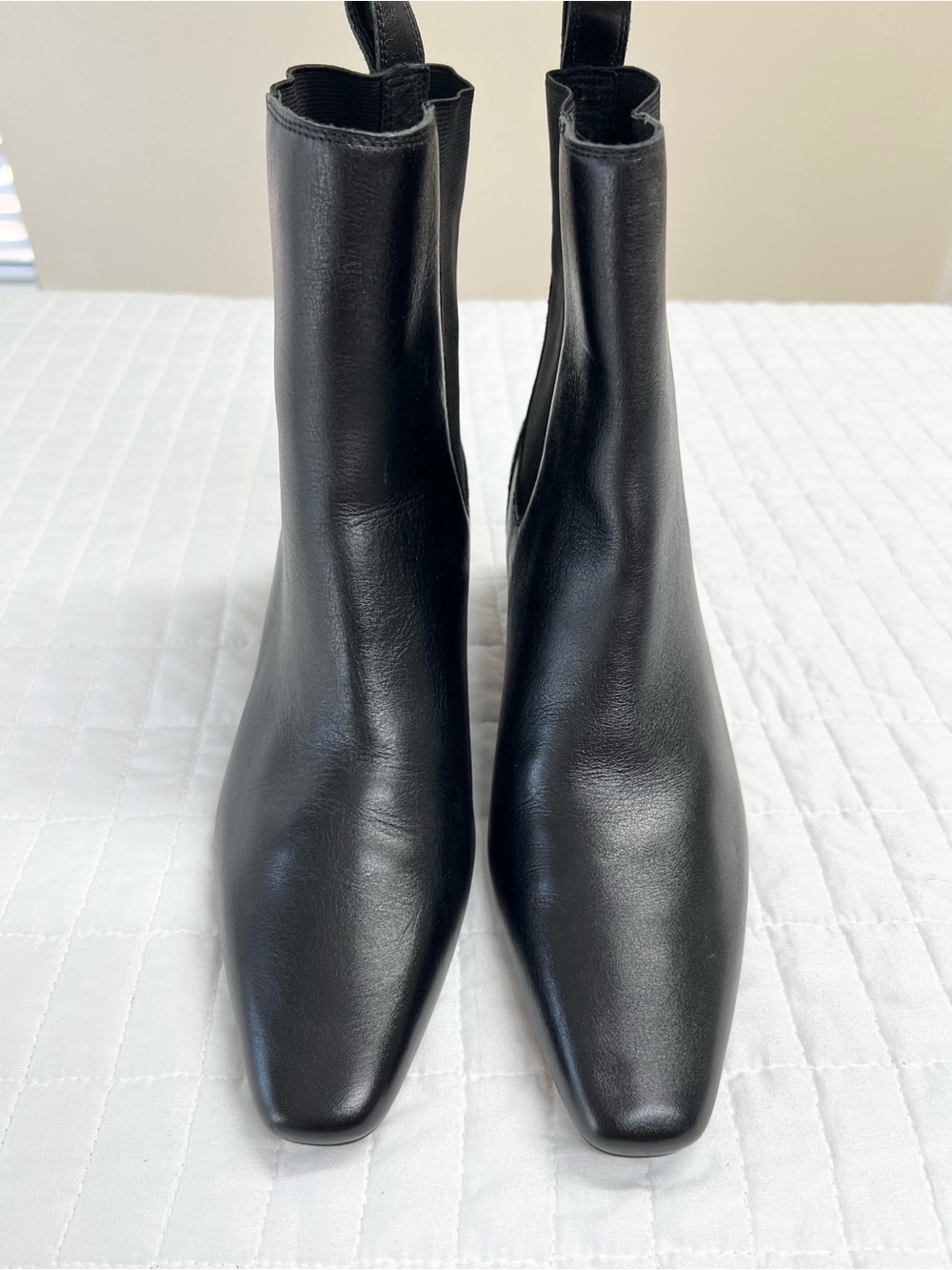 Madewell The Dimes Chelsea Boot Leather in Black Size 9 - Picture 8 of 11